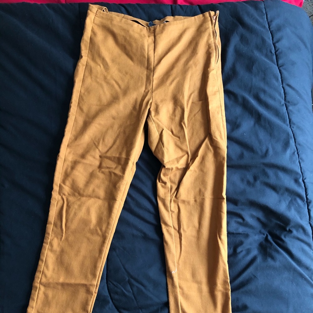 Mustard Slim Fit Pants
